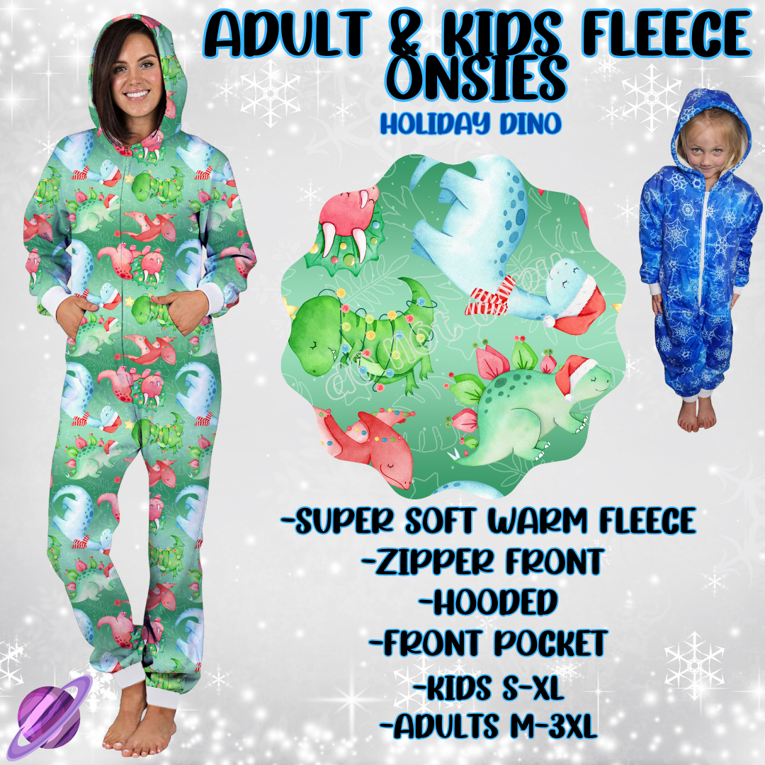 HOLIDAY DINO-ONESIES ROUND 3- PREORDER CLOSING 9/23