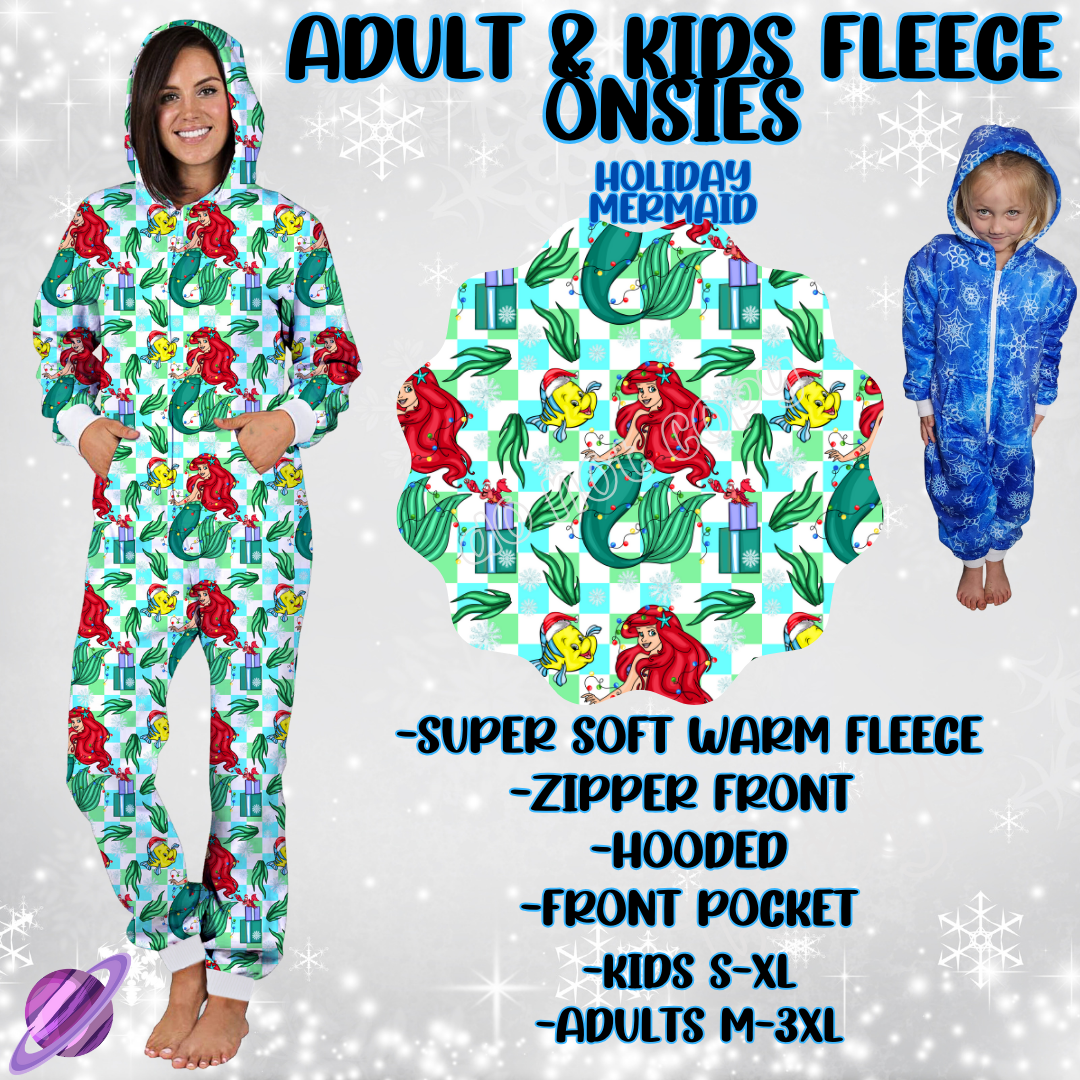 HOLIDAY MERMAID-ONESIES ROUND 3- PREORDER CLOSING 9/23