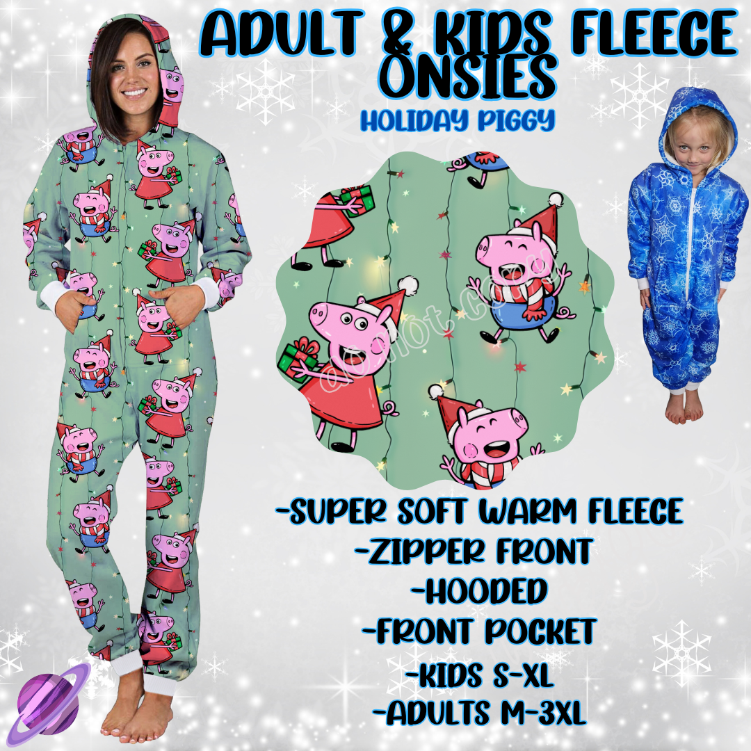 HOLIDAY PIGGY-ONESIES ROUND 3- PREORDER CLOSING 9/23