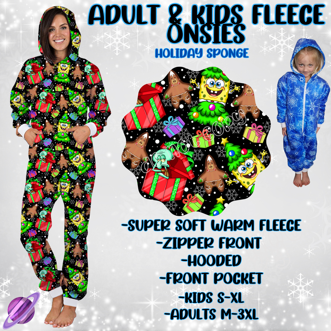 HOLIDAY SPONGE-ONESIES ROUND 3- PREORDER CLOSING 9/23