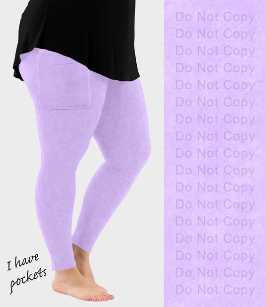 RTS - Lilac Leggings with Pockets