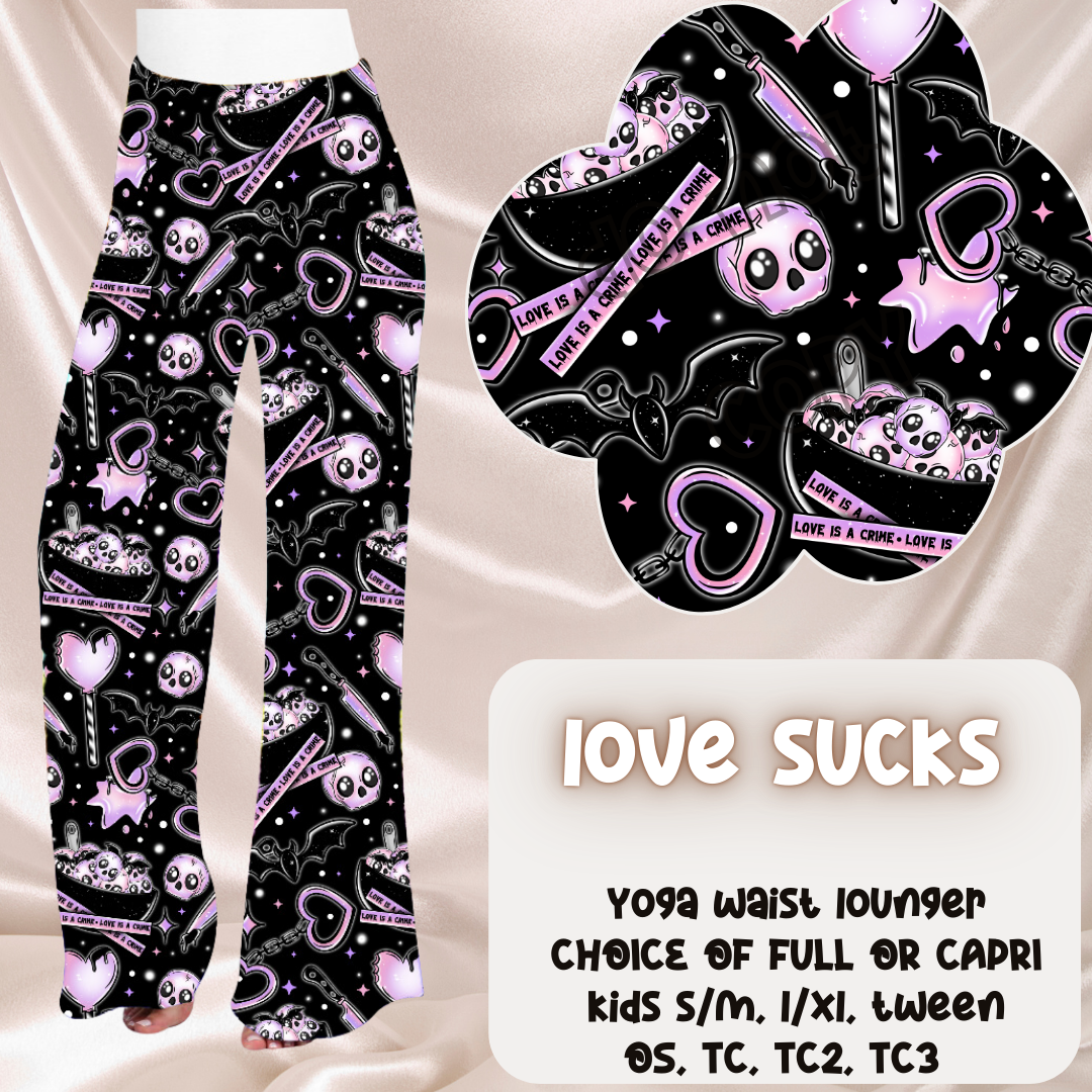 LOVE SUCKS - LEGGING/JOGGER/LOUNGER - POCKET SWEATERS & BOTTOMS PREORDER CLOSING 11/17