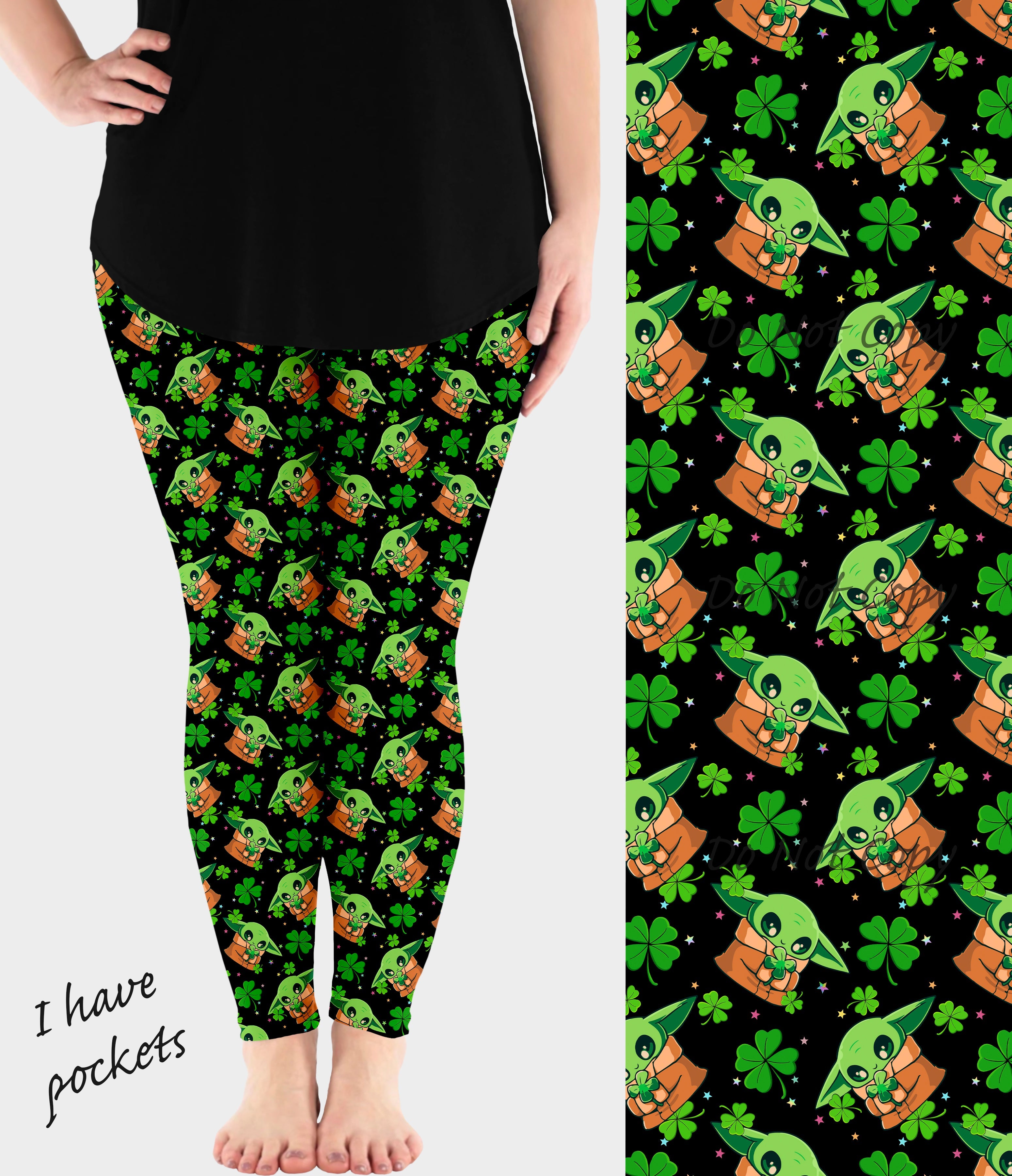 RTS - Lucky Alien Leggings w/ Pockets