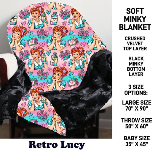 MN8K - Retro Lucy Minky Blanket - Preorder Due 10/18 ETA: Early Dec