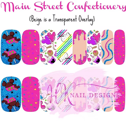 Main Street Confectionery- Some Transparent Nail Wraps