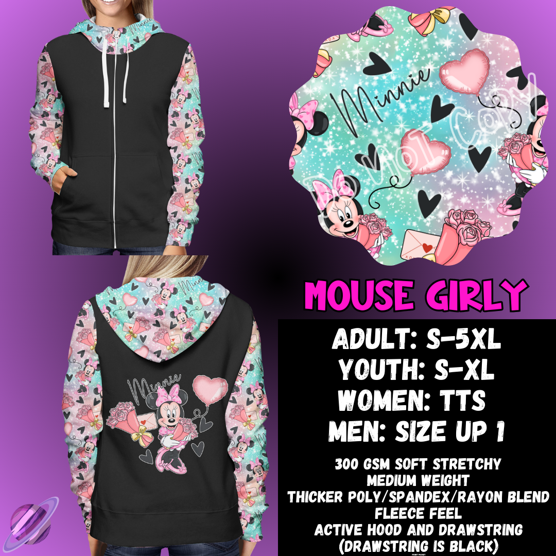 MOUSE GIRLY - ZIP UP HOODIE OUTFIT RUN PREORDER CLOSES 1/26