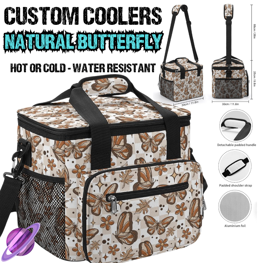 NATURAL BUTTERFLY - CUSTOM COOLERS CLOSING 12/27