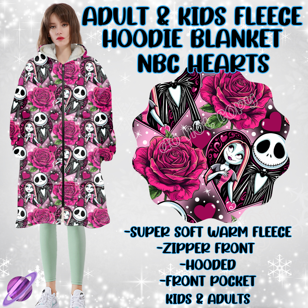 NBC HEARTS - HOODIE BLANKET RUN PREORDER CLOSING 12/18