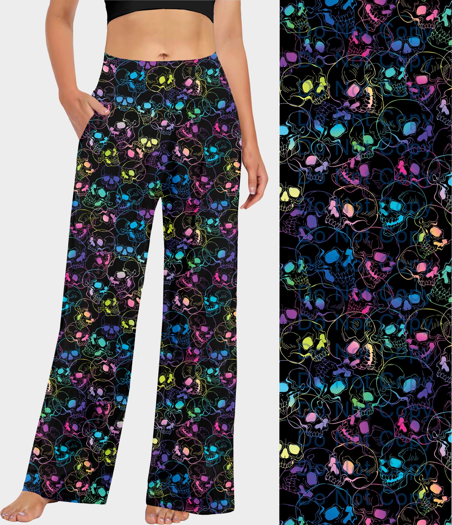 RTS - Neon Skulls Lounge Pants