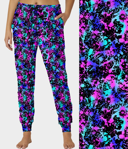 RTS - Neon Splatter Joggers