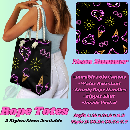 NEON SUMMER-ROPE TOTE PREORDER CLOSING 5/6