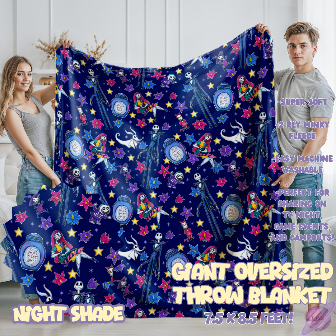 NIGHT SHADE- OVERSIZED THROW BLANKET