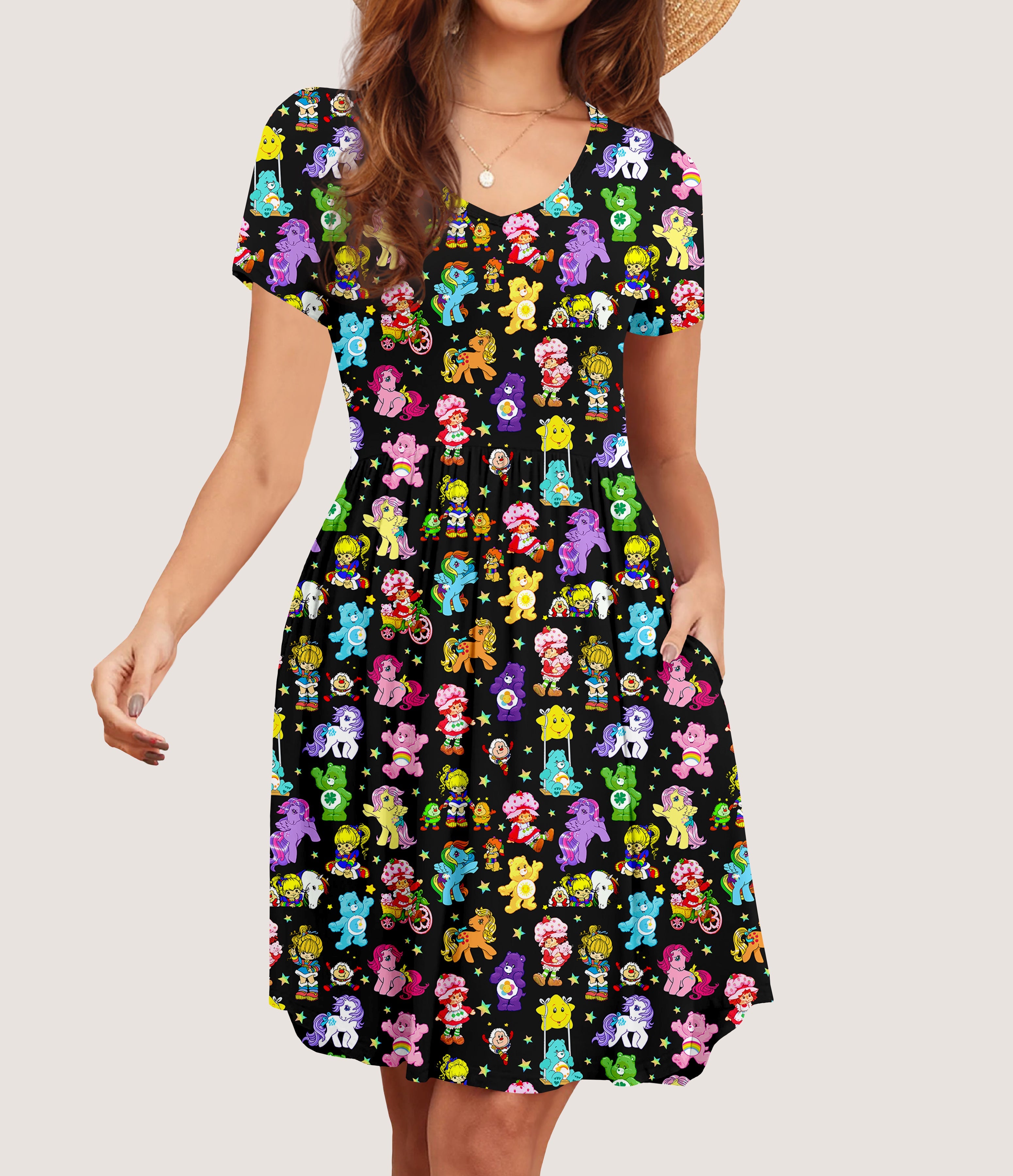 RTS - Nostalgic Cartoons Pocket Dress