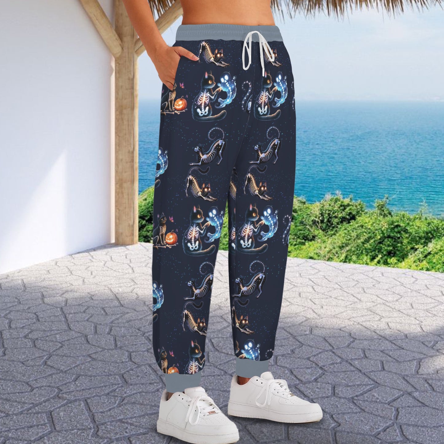 Skeletion Kittes Joggers