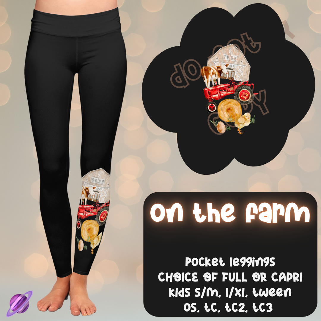 ON THE FARM - ONE LEG SIMPLE SETS - LEGGING/CAPRI PREORDER CLOSING 11/13