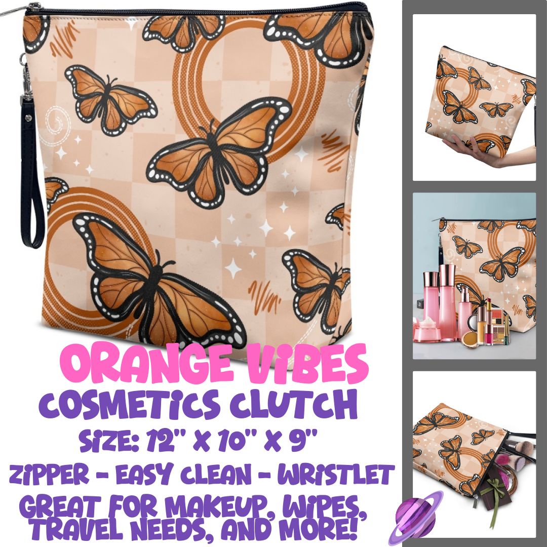 ORANGE VIBES - CUSTOM COSMETIC CLUTCH PREORDER CLOSES 12/16