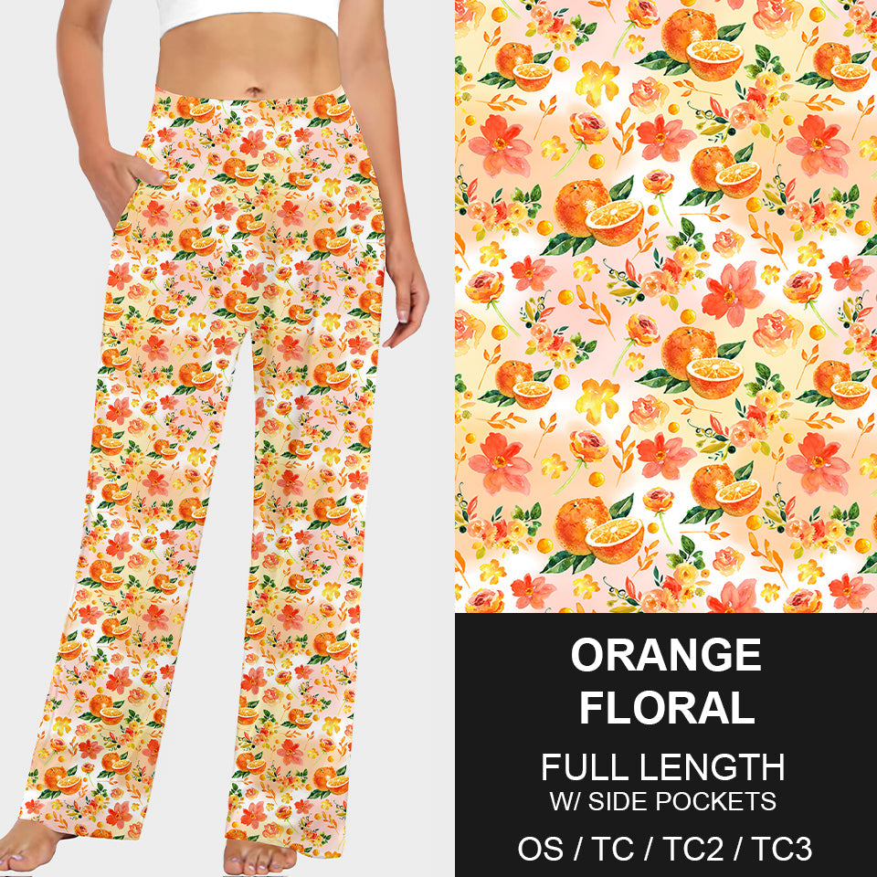 RTS - Orange Floral Lounge Pants