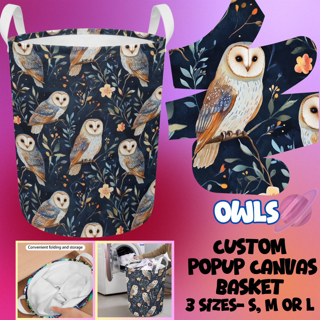 OWLS- STORAGE BASKETS 6- PREORDER CLOSING 5/4