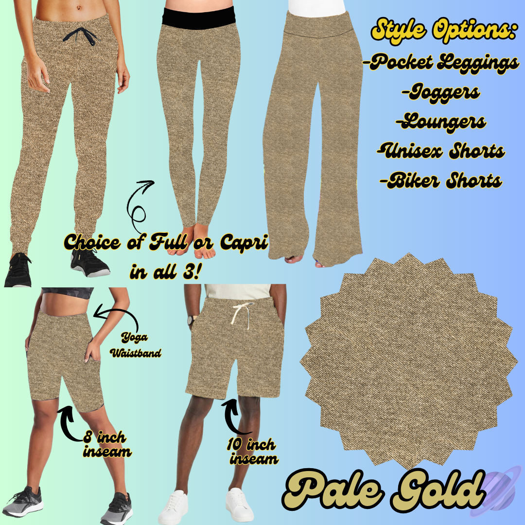 COLORFUL DENIM RERUN-PALE GOLD-BOTTOMS 5 STYLES-PREORDER CLOSING 12/22