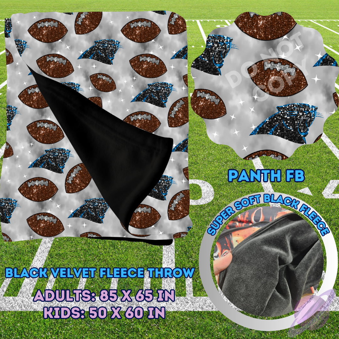 PANTH FB-SEQUIN THROW BLANKET RUN-SOFT CLOSE 8/9-HARD CLOSE 8/11