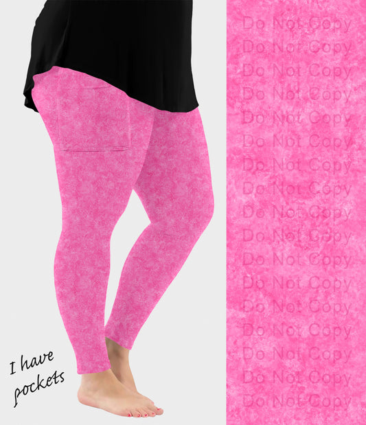 RTS - Pink Fusion Leggings with Pockets