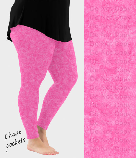 RTS - Pink Fusion Leggings w/ Pockets