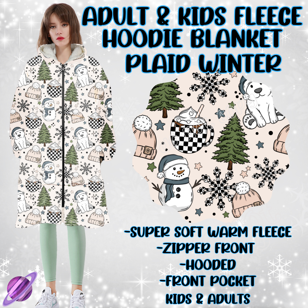 PLAID WINTER - HOODIE BLANKET RUN PREORDER CLOSING 12/18