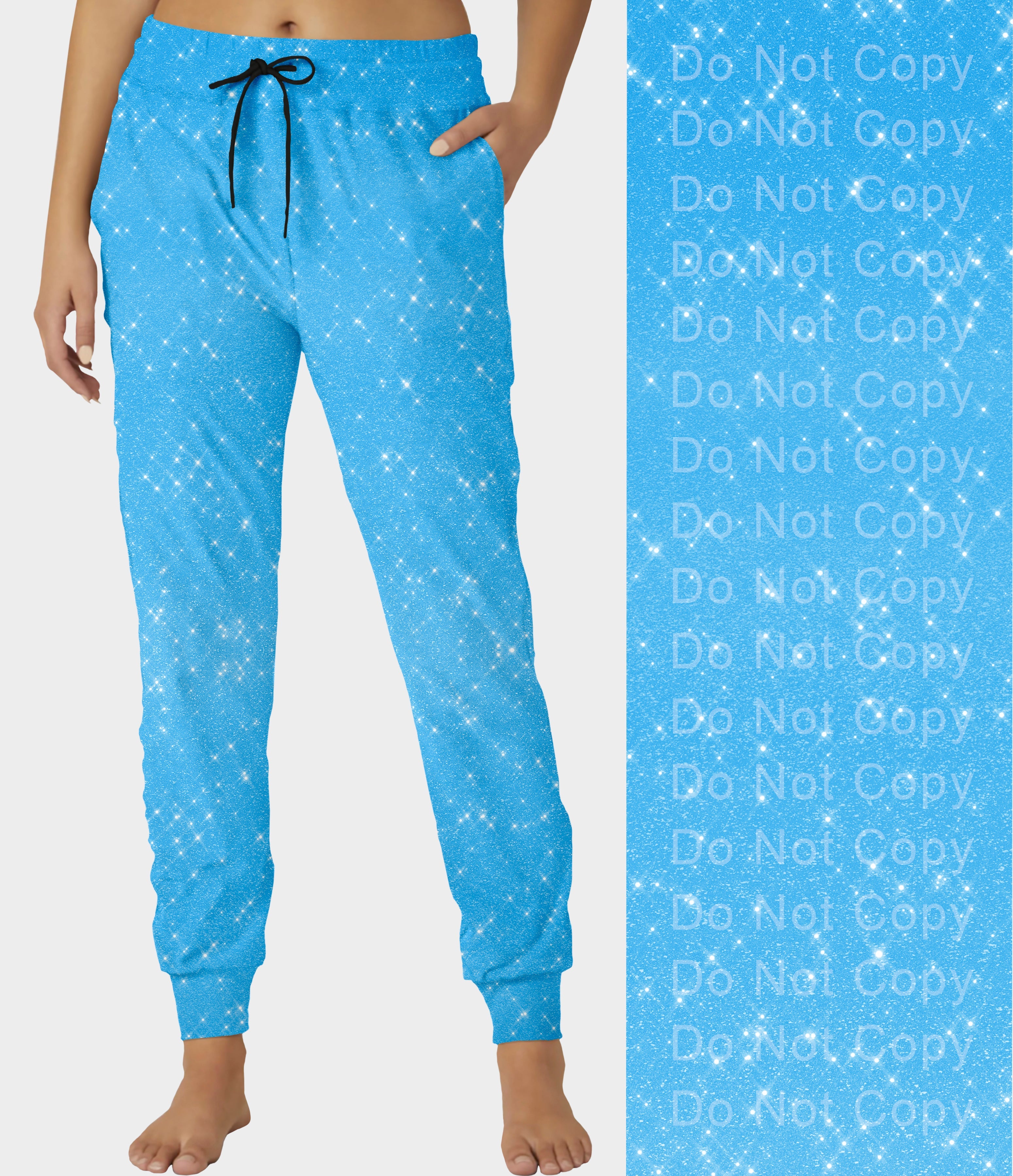 RTS - Pretty Blue Sparkle Joggers