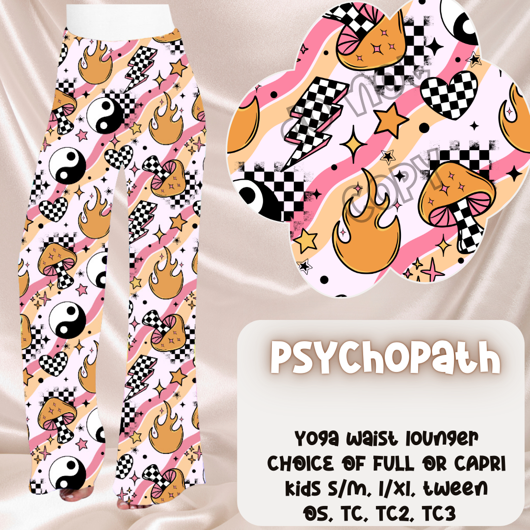 PSYCHOPATH - LEGGING/JOGGER/LOUNGER - POCKET SWEATERS & BOTTOMS PREORDER CLOSING 11/17