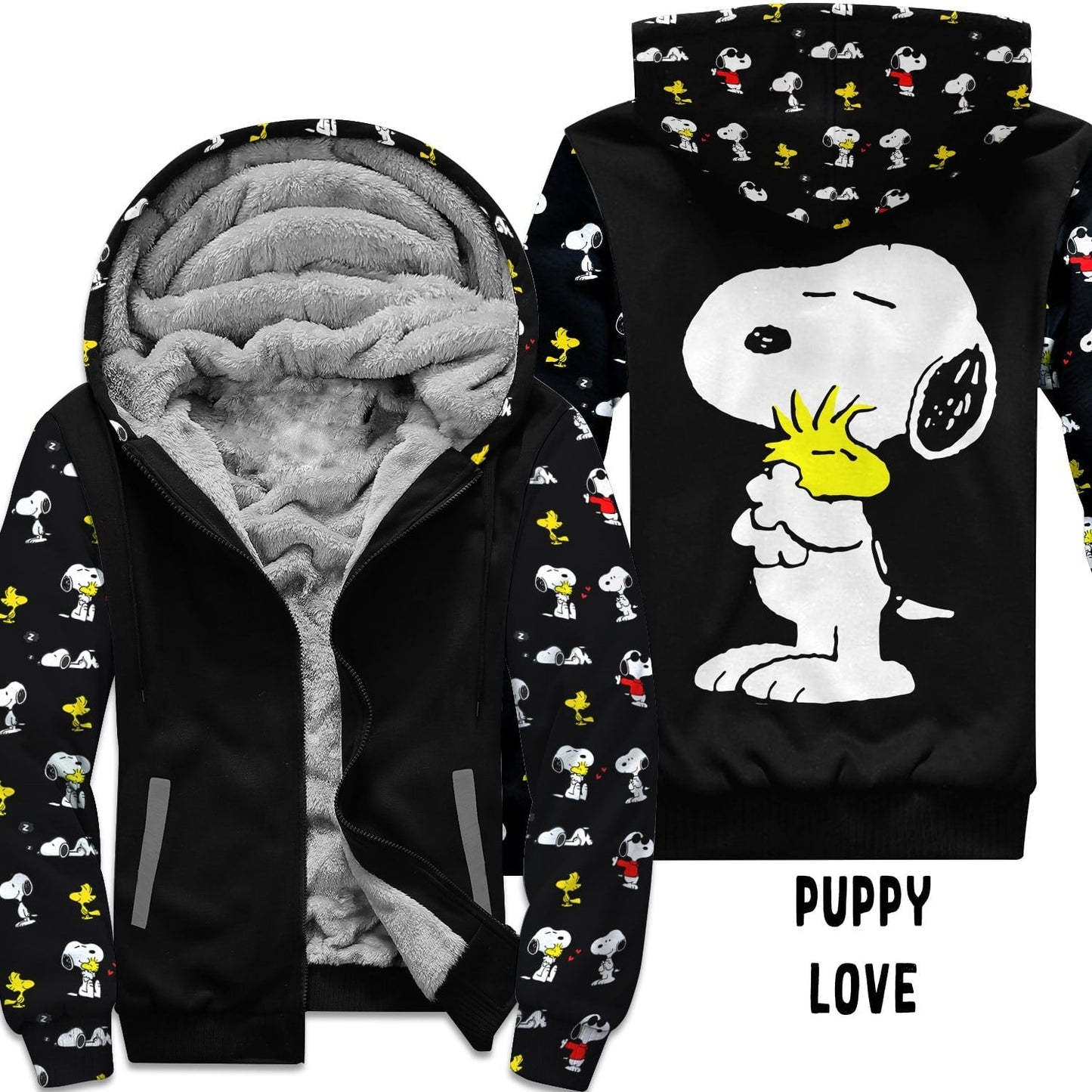 JACKET RUN 14-PUPPY LOVE-FLEECE OR COTTON LINER-PREORDER CLOSING 12/16