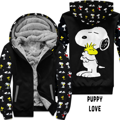 JACKET RUN 14-PUPPY LOVE-FLEECE OR COTTON LINER-PREORDER CLOSING 12/16