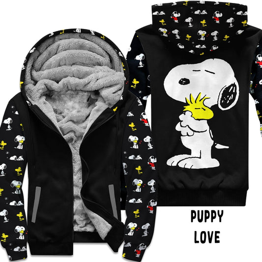 JACKET RUN 14-PUPPY LOVE-FLEECE OR COTTON LINER-PREORDER CLOSING 12/16