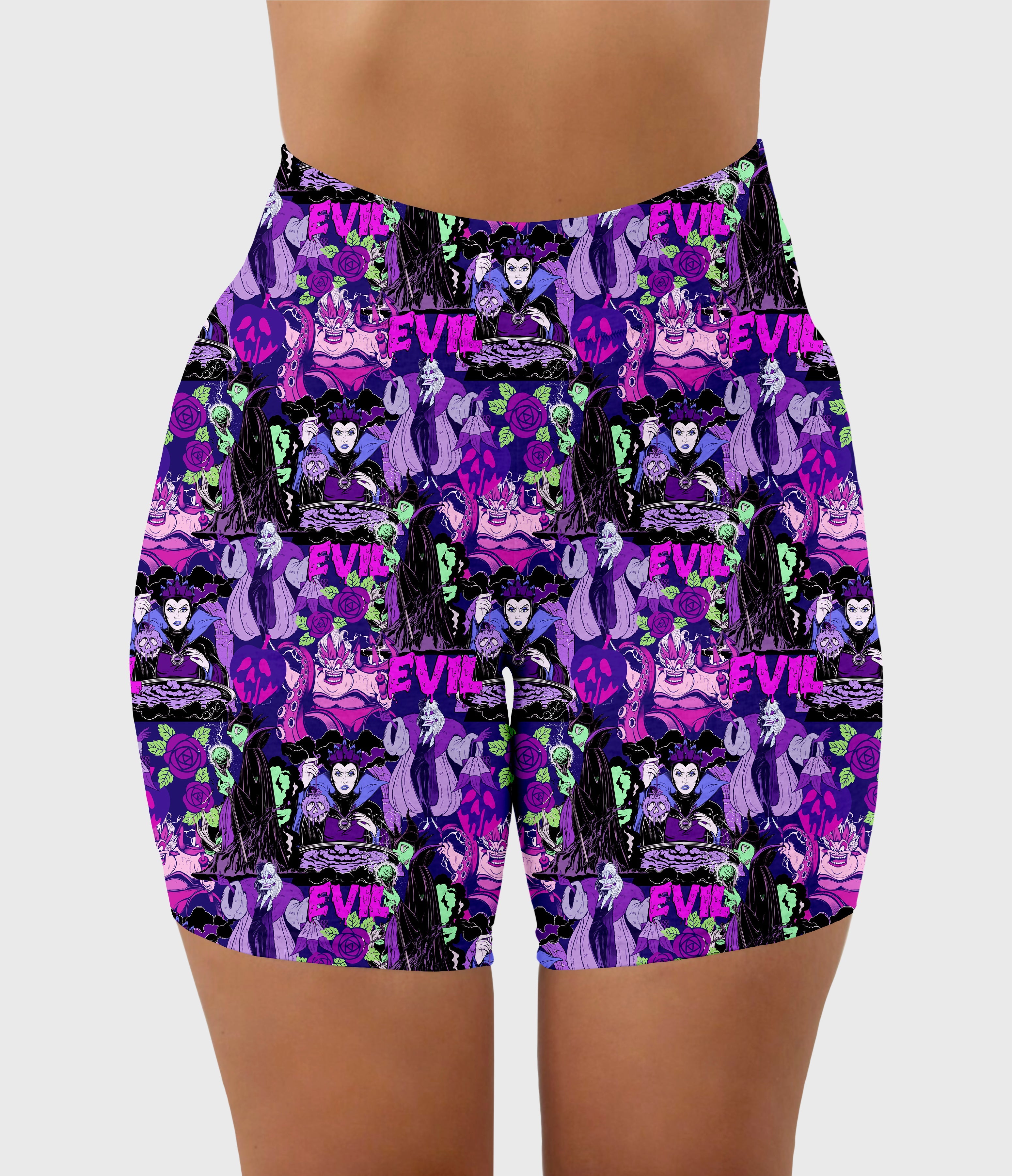 RTS - Purple Villains Biker Shorts