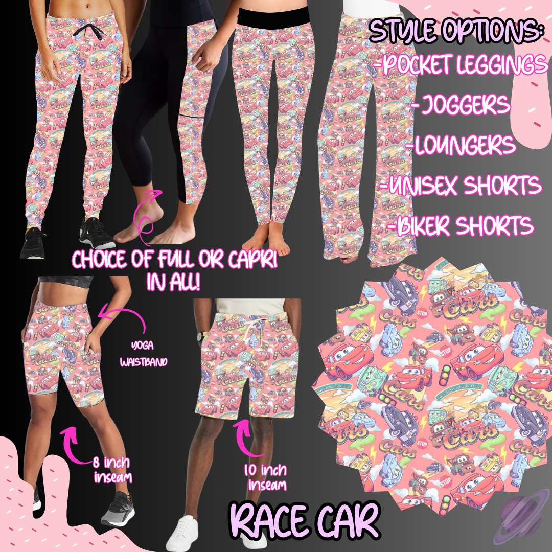 RACE CAR-BATCH 121-PREORDER-6 STYLES OF BOTTOMS-HARD CLOSE 1/2