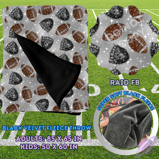 RAID FB-SEQUIN THROW BLANKET RUN-SOFT CLOSE 8/9-HARD CLOSE 8/11