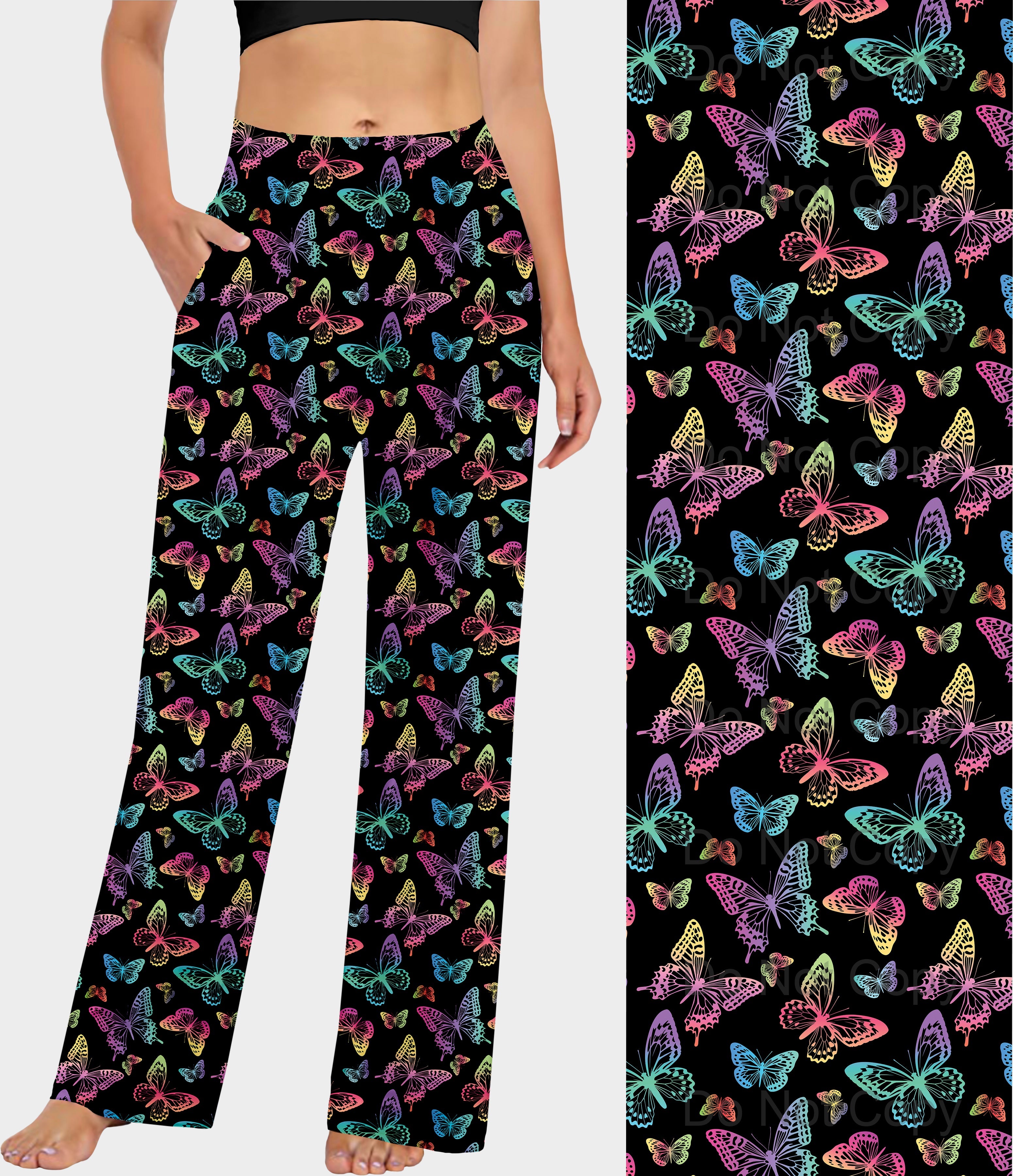 RTS - Rainbow Butterflies Lounge Pants