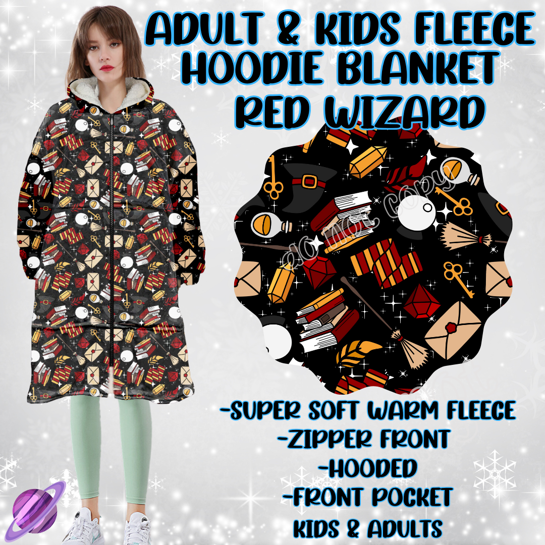 RED WIZARD - HOODIE BLANKET RUN PREORDER CLOSING 12/18