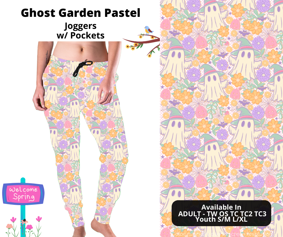 Preorder! Closes 1/22. ETA April. Ghost Garden Pastel Joggers