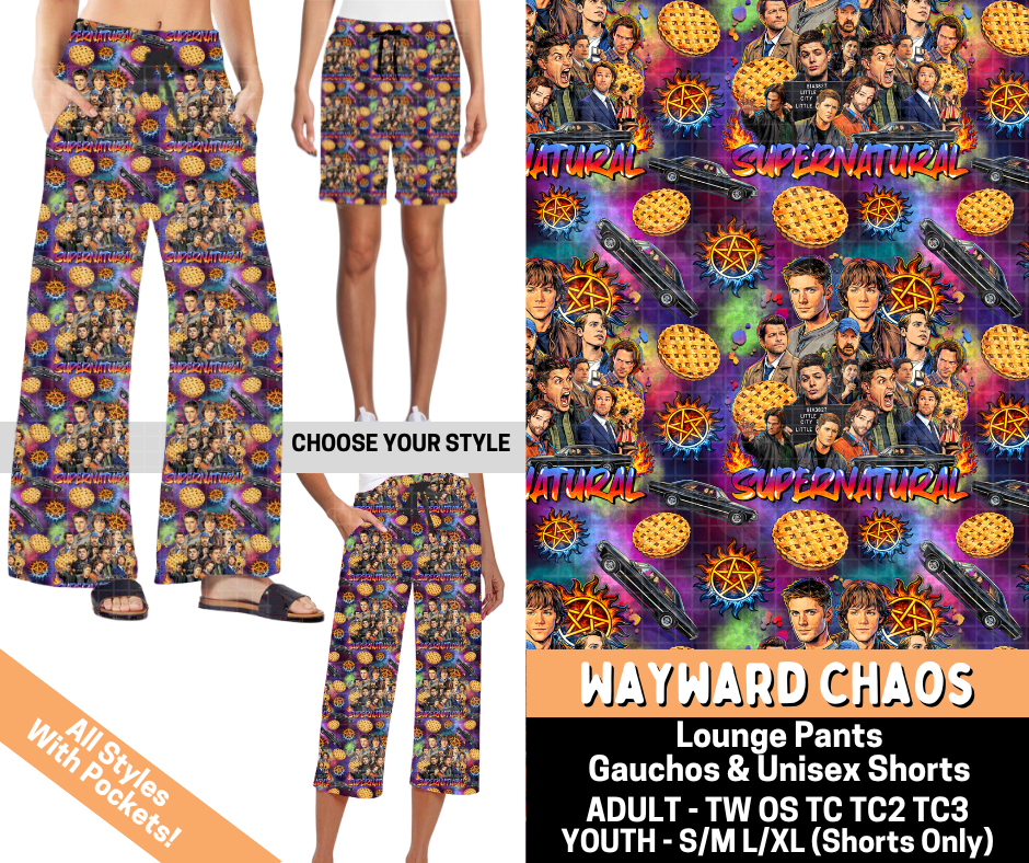 Preorder! Closes 7/1. ETA Oct. Wayward Chaos Combo Lounge Lengths