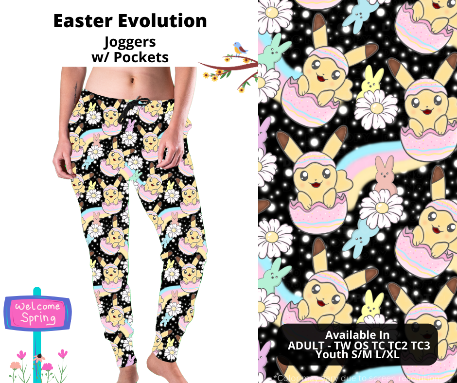 Preorder! Closes 1/22. ETA April. Easter Evolution Joggers