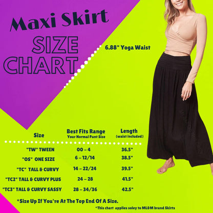 Vibrant Magic Castle Maxi Skirt