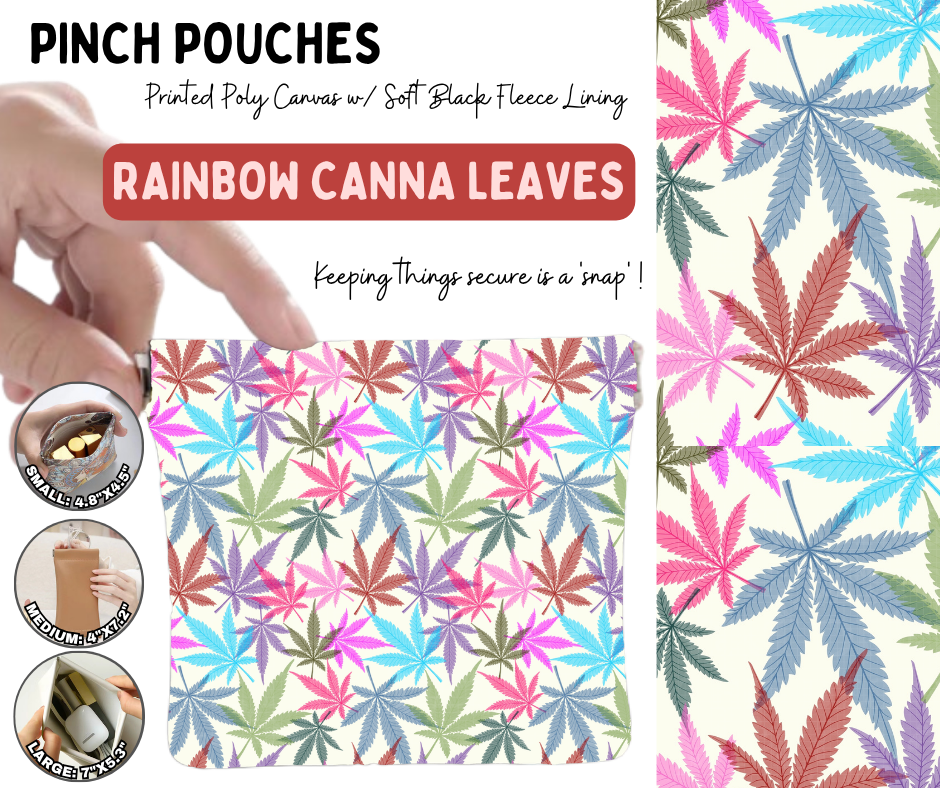 Preorder! Closes 8/19. ETA Nov. Rainbow Canna Leaves in 3 Sizes