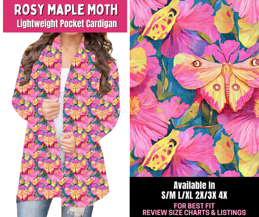 Preorder! Closes 1/1. ETA March. Rosy Maple Moth Pocket Cardigan