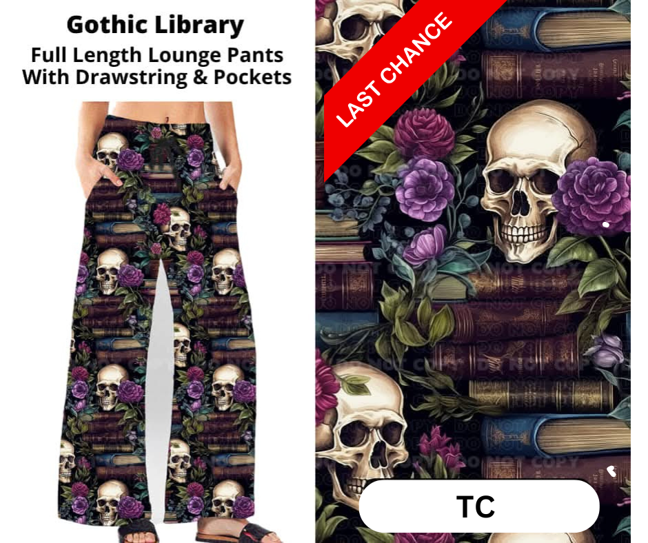 Gothic Library Full Length Lounge Pants