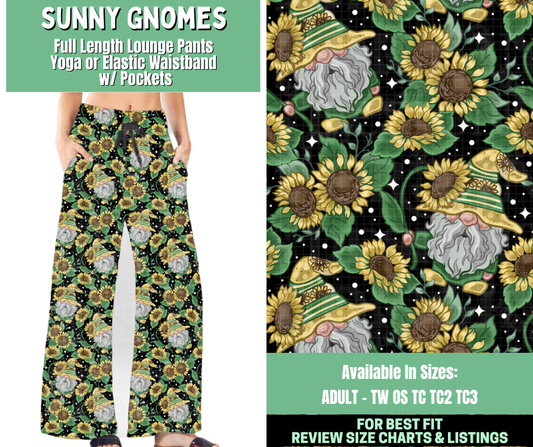 Preorder! Closes 1/7. ETA March. Sunny Gnomes Full Length Lounge Pants
