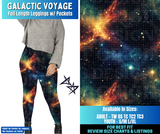 Preorder! Closes 12/17. ETA March. Galactic Voyage Full Length Leggings w/wo Pockets
