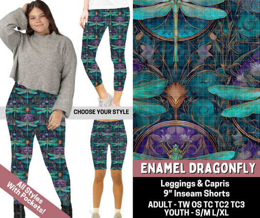 Preorder! Closes 6/11. ETA Sept. Enamel Dragonfly Legging Lengths