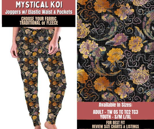 Preorder! Closes 10/22. ETA Jan. Mystical Koi Joggers Choose Fleece or Traditional