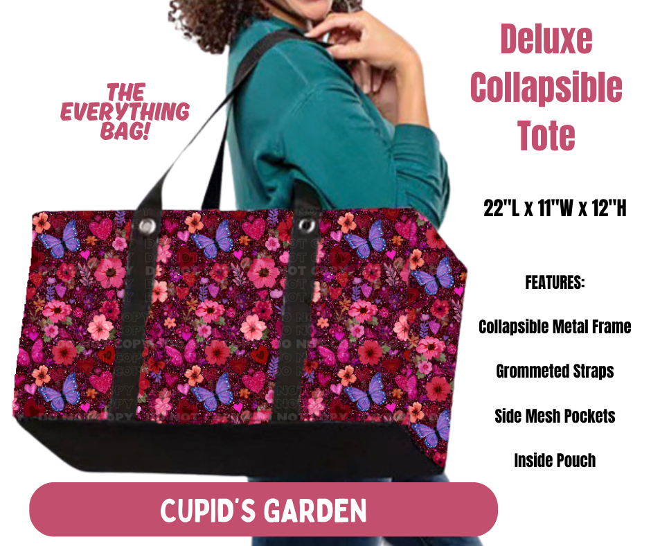 Preorder! Closes 10/8. ETA Jan. Cupid's Garden Collapsible Tote