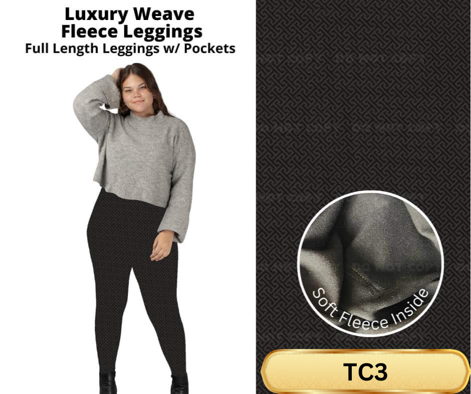 Luxury Weave Fleece Leggings